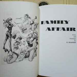 ERIC STANTON &quot;Family Affair&quot; Book - Hardback 1975 First Edition Rare