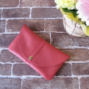 Cartera Glove2 Puffy Long Wallet Rosa Salmón