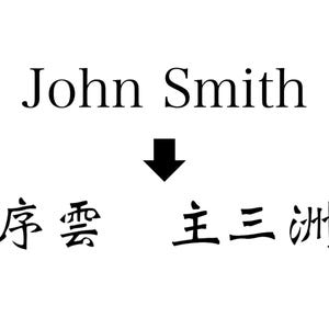 Verwandeln Sie englische Namen in originale Kanji!