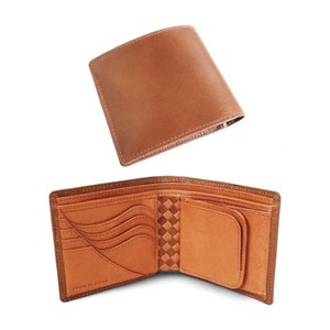carteira dobrada, carteira bifold, carteira dobrável Edição extra "Básica" carteira de arte Buttero <Whisky> x Barolo <Camel> carteira de couro japonesa