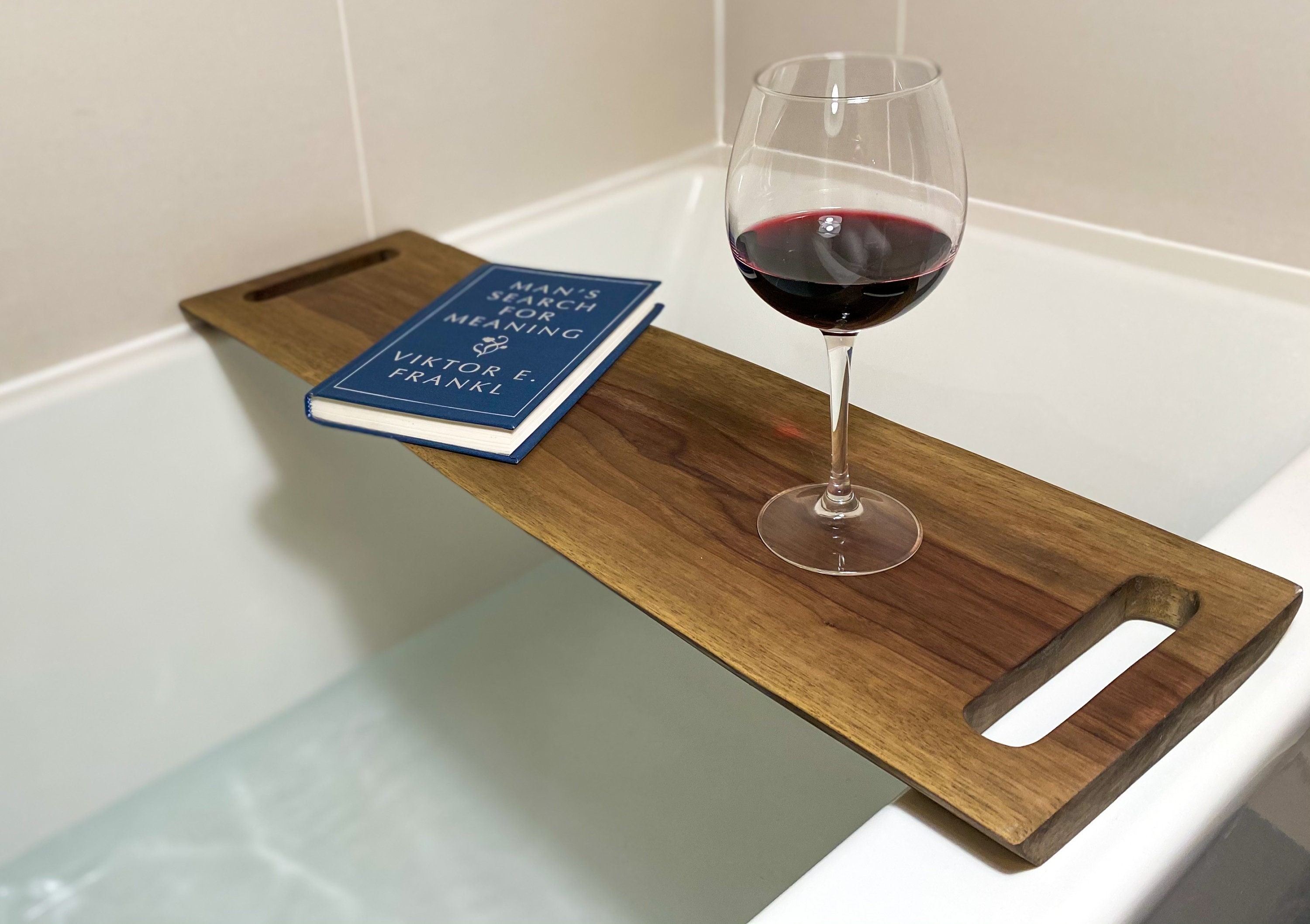 Live Edge Solid Wood Bathtub Tray Bath Caddy Bathroom Etsy