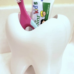 Tooth Toothbrush/Toothpaste Holder - Kids and Adults Toothbrush - 3D Printed