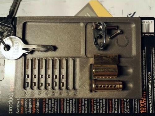 thumbnail interactive-video image 1 of ETech4US Lock Pinning Tray Workstation – Locksport Locksmith Padlock Pin Holder – Made In UK 1 of 5