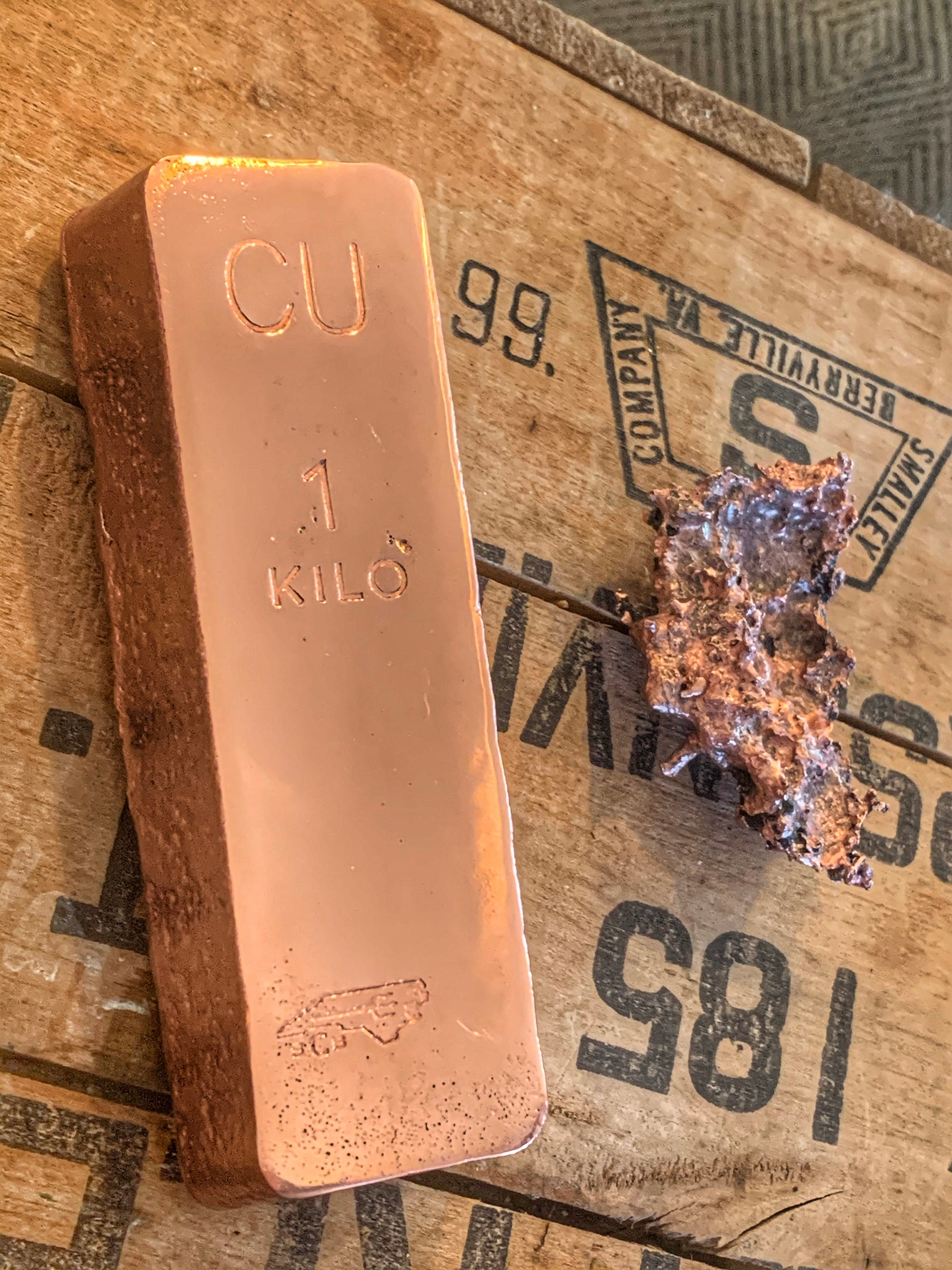 1 Kilo .999 Fine Copper Bar Etsy