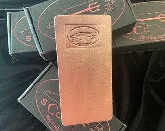 100oz brite finish  .999 Fine Copper Bar