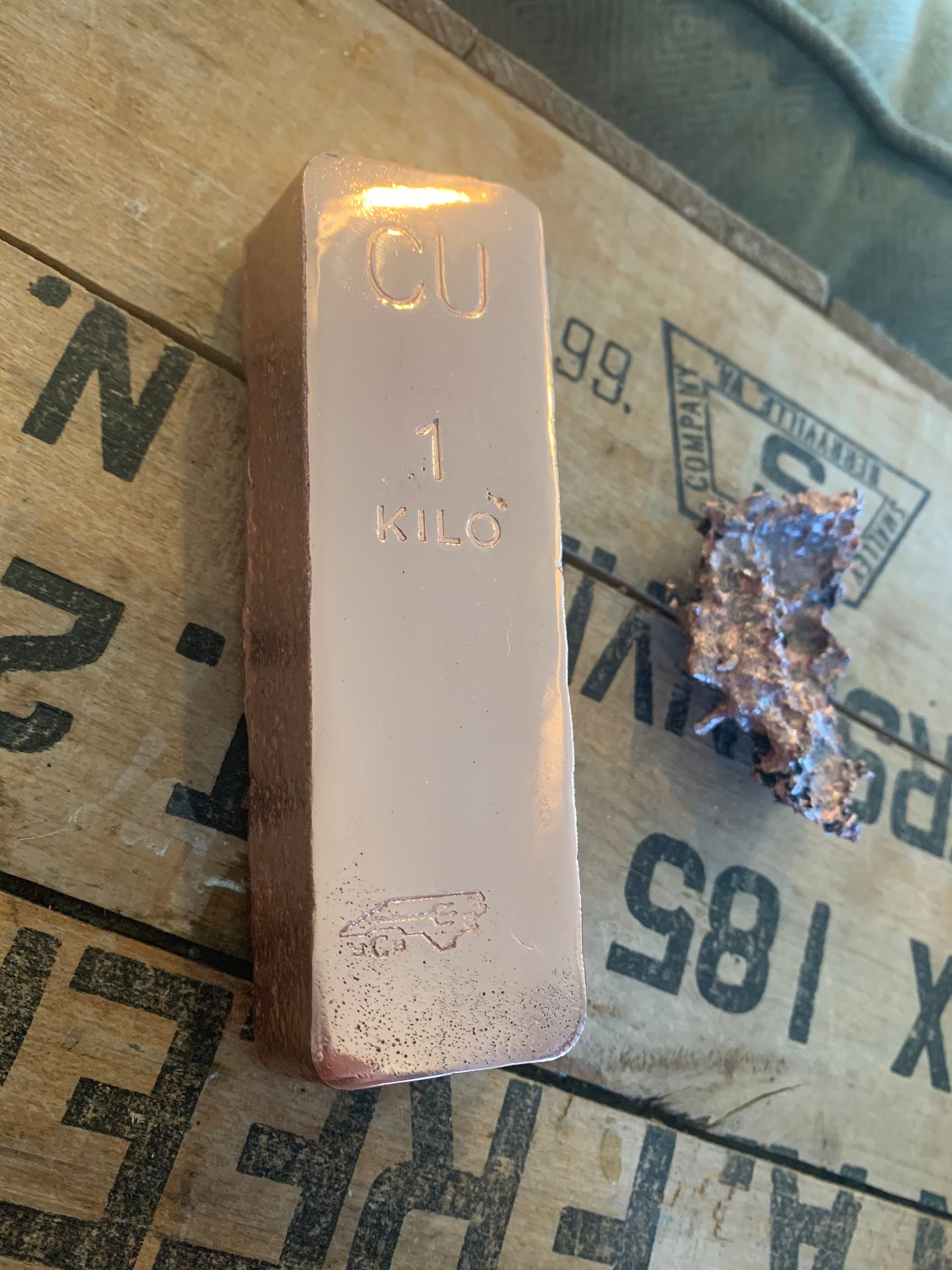 1 Kilo .999 Fine Copper Bar Etsy