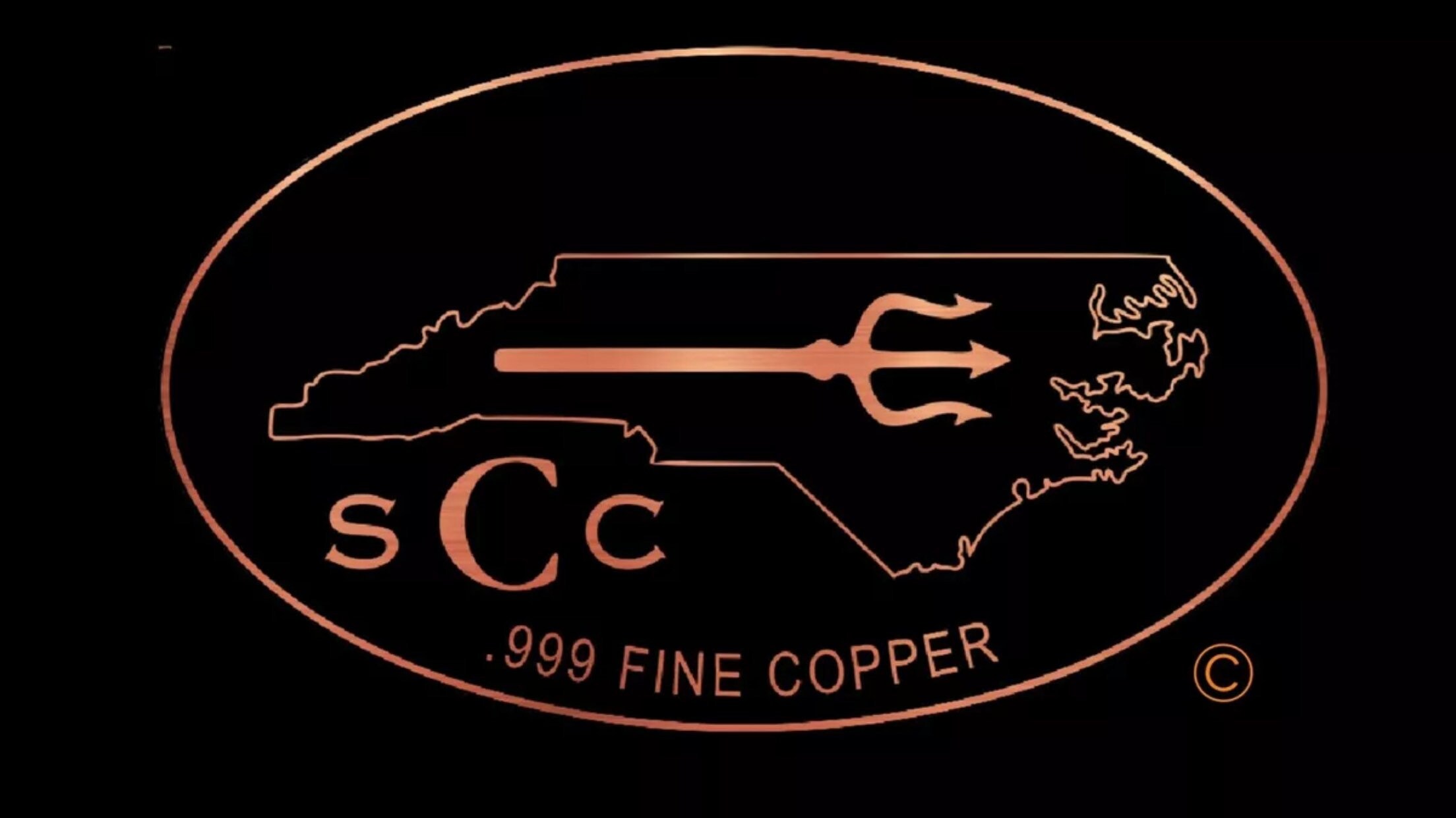 1 Kilo .999 Fine Copper Poured by Silver Coast Copper NC Coast 1kg CU