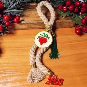 Greek Christmas - New Year Gouri 2026: Pomegranate Charm, Lucky Home Ornament