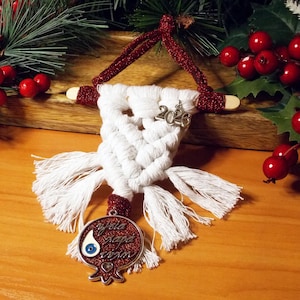 Greek Pomegranate Evil Eye Charm: 2026 New Year Decoration, Christmas wall decor