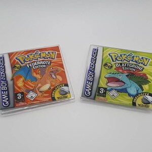 Epoxidharz Pokemon Untersetzer mit Blattgrün Feuerrot Design - Perfekte Gamer Dekoration