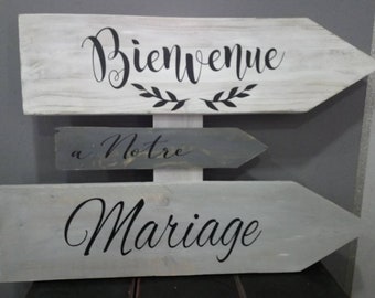 Wooden wedding panel