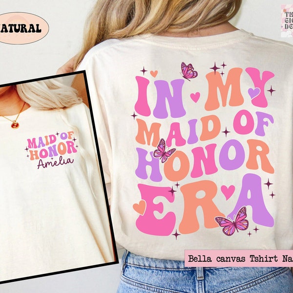 Maid of Honor Shirt, Maid of Honor Era Sweatshirt, Bridal Party Shirt, Bachelorette Shirt, Bridesmaid Gift, Bridal Bachelorette Party Gift