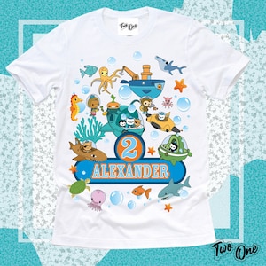 Octonauts Birthday Shirt,Inspired Octonauts personalized Shirt,Octonauts Custom Birthday T-shirt for Kids,Octonauts Shirt Birthday,Octonauts