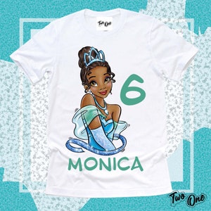 Princess Tiana Birthday Shirt,Personalized Tiana Princess Shirt,Tiana Birthday shirt, Princess Tiana Shirt,Tiana Shirt,Tiana party theme Tee