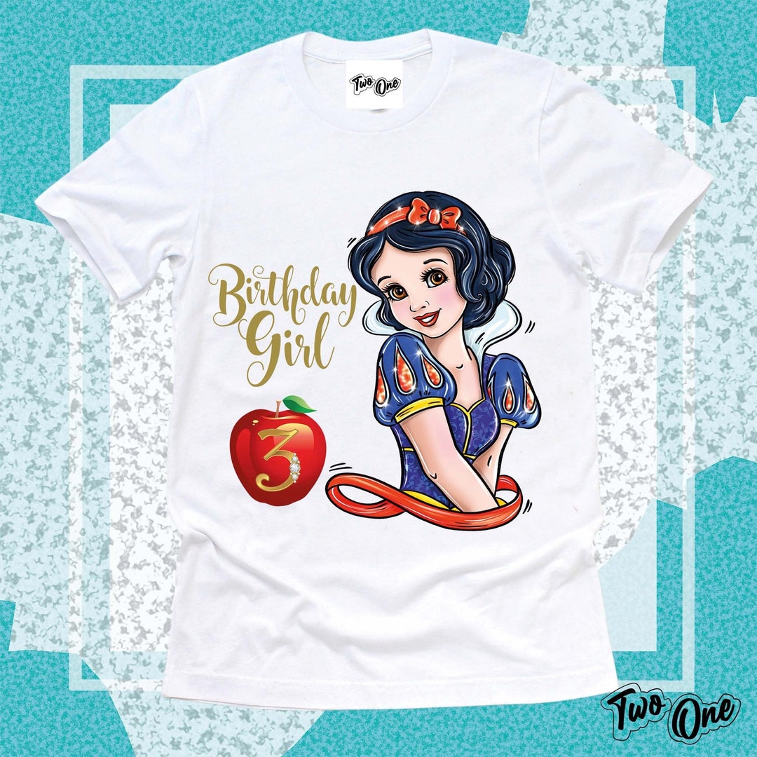 Camisas de blanca nieves para cumpleaños deals