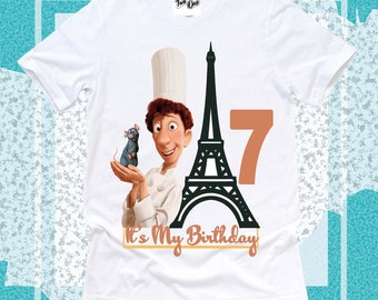 Ratatouille Shirt,Birthday Ratatouille ,Custom Birthday shirt,Disney Ratatouille Birthday Shirt,Ratatouille Family T shirt,Ratatouille Party