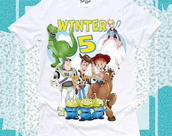 Benutzerdefinierte Toy Story Geburtstag Shirt, Party Thema T-shirt