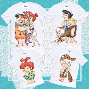Camisa de cumpleaños de Flintstone, camisa de Flintstone personalizada, camiseta Flintstone, camiseta de cumpleaños, cumpleaños de Flintstone personalizado