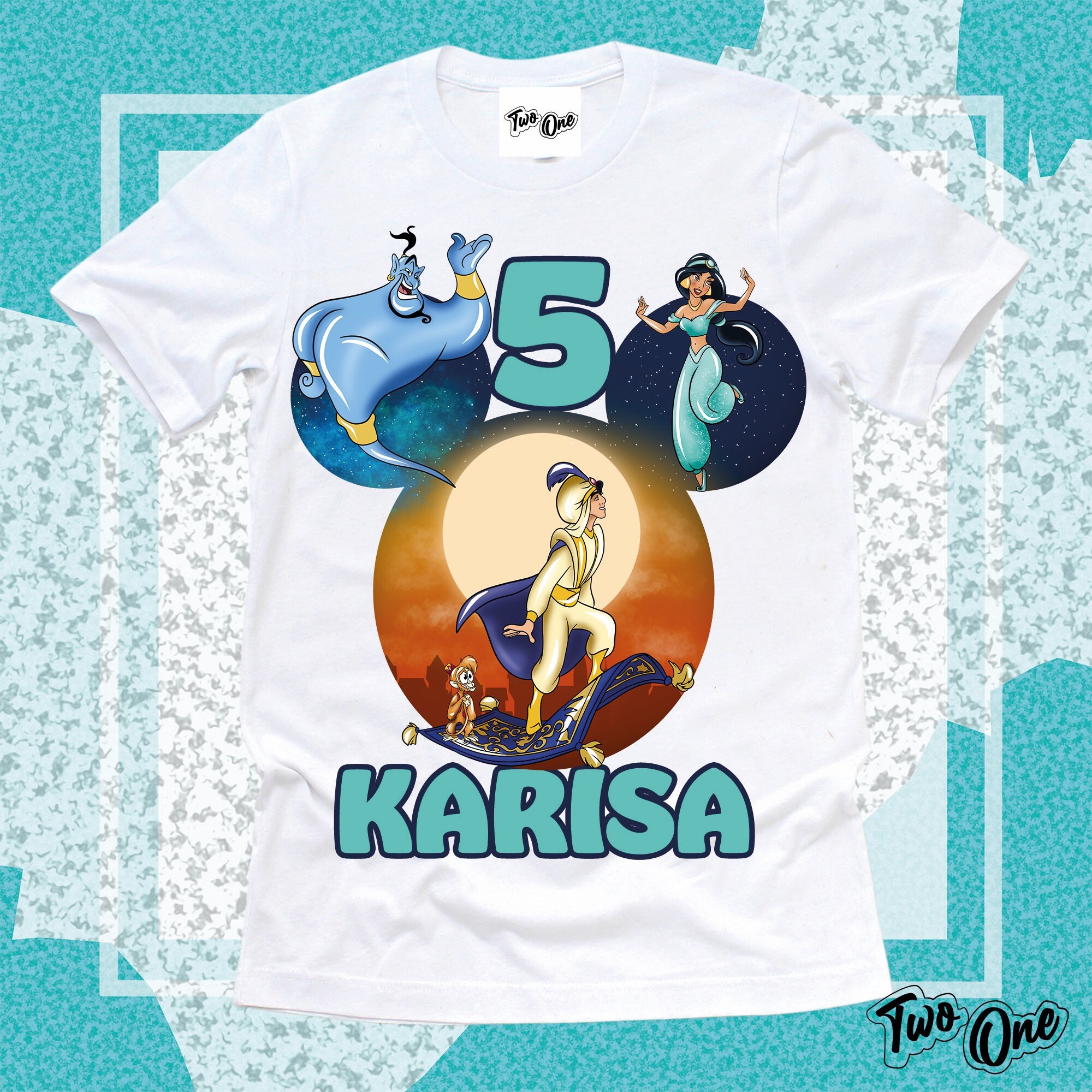 Personalized Princess Jasmine Birthday Shirt - Etsy