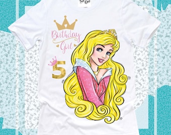 Aurora Birthday Shirt,Aurora Shirt,Birthday Princess Shirt,Custom Birthday Tee,Disney Princess Birthday Shirt,Sleeping Beauty birthday Shirt