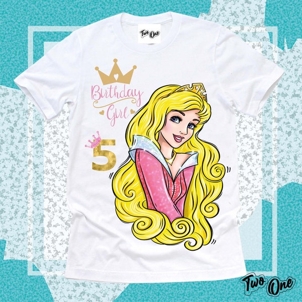 Aurora Birthday Shirt,Aurora Shirt,Birthday Princess Shirt,Custom Birthday Tee,Disney Princess Birthday Shirt,Sleeping Beauty birthday Shirt