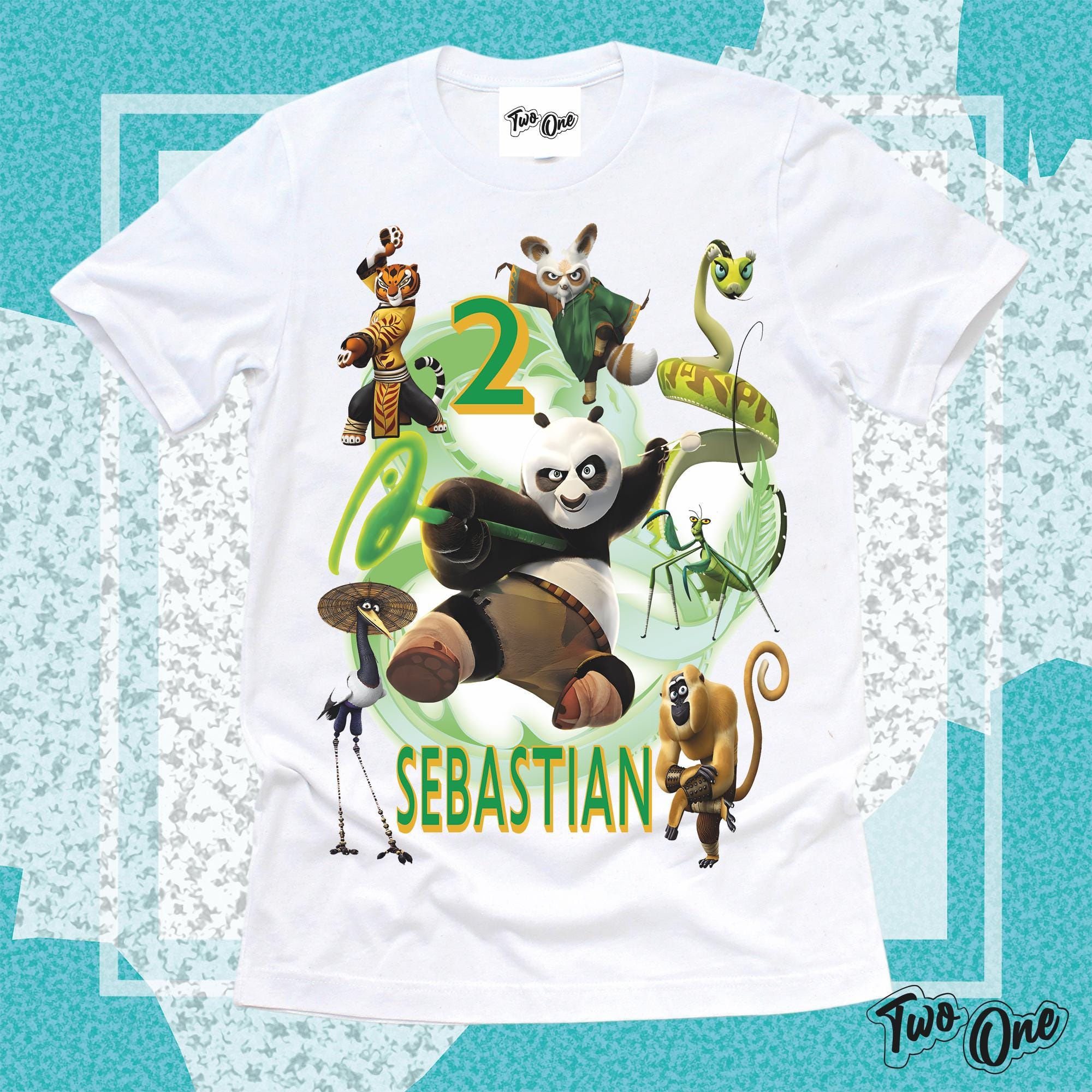 Personalized Kung Fu Panda Birthday T-shirt - Etsy