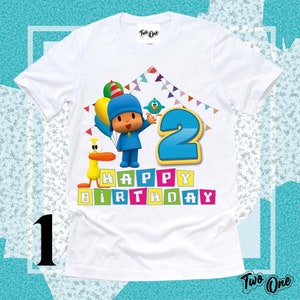 Camiseta de cumpleaños de Pocoyó, camiseta de fiesta de cumpleaños de Pocoyó, camiseta personalizada de Pocoyó, camiseta de cumpleaños de Pocoyó, camiseta de cumpleaños de Pocoyó, camiseta de Pocoyó, Pocoyó