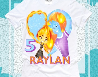 Elemental Birthday Shirt, Ember & Wade, Custom Birthday Tee