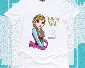 Personalisierte Elsa Geburtstagskind Shirt