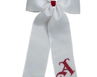 Arsenal Inspired Hair Bow