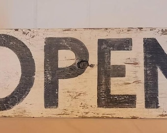 faux aged, distressed, old looking signs