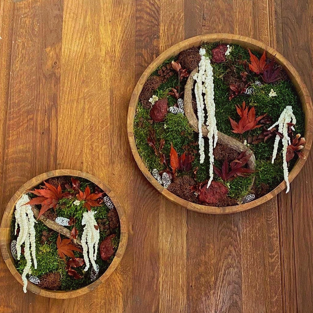 Duo Tableau Végétalisé Automnale