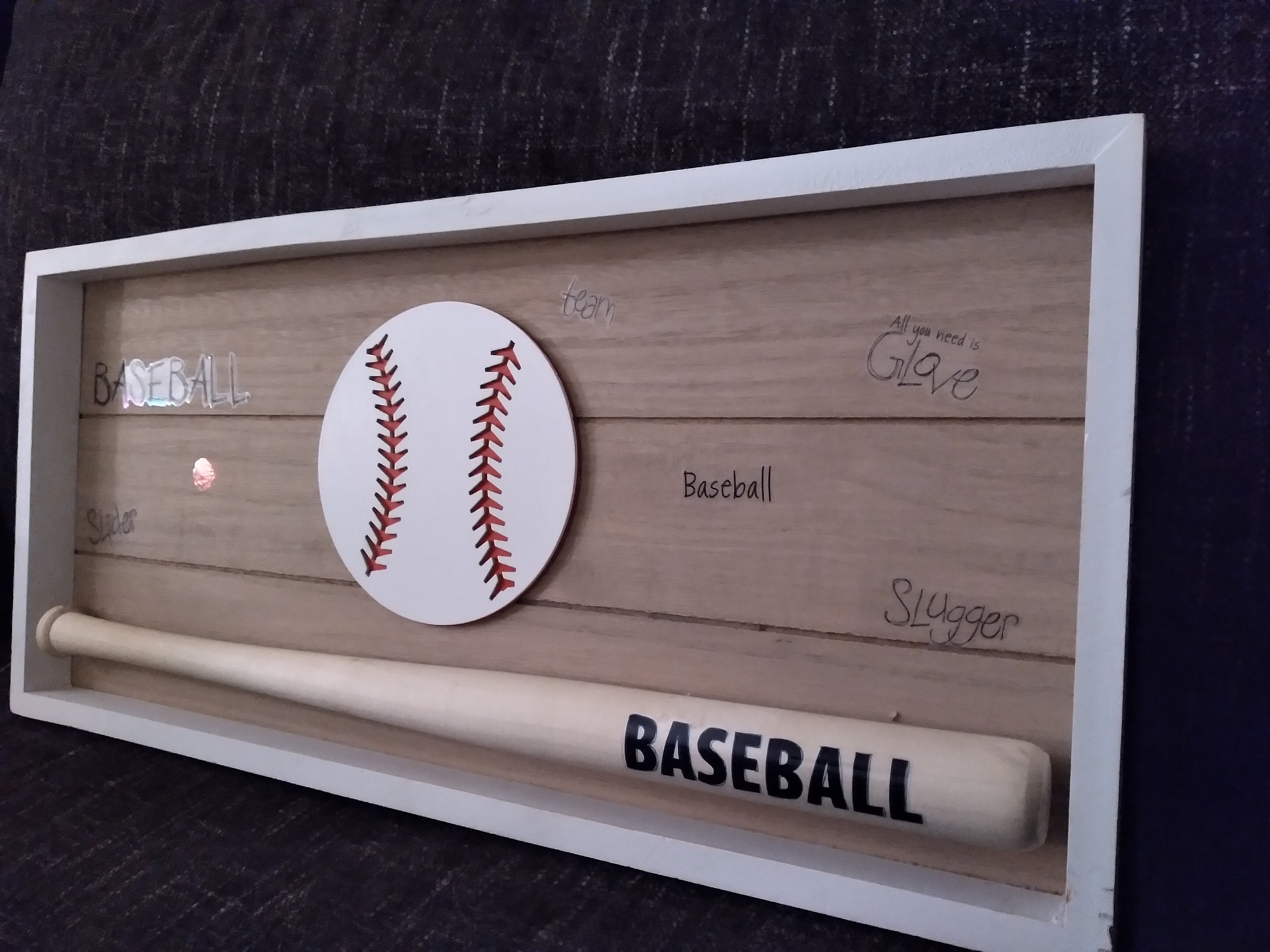 Med 10 x 15 Baseball Home/Wand Dekor | Etsy