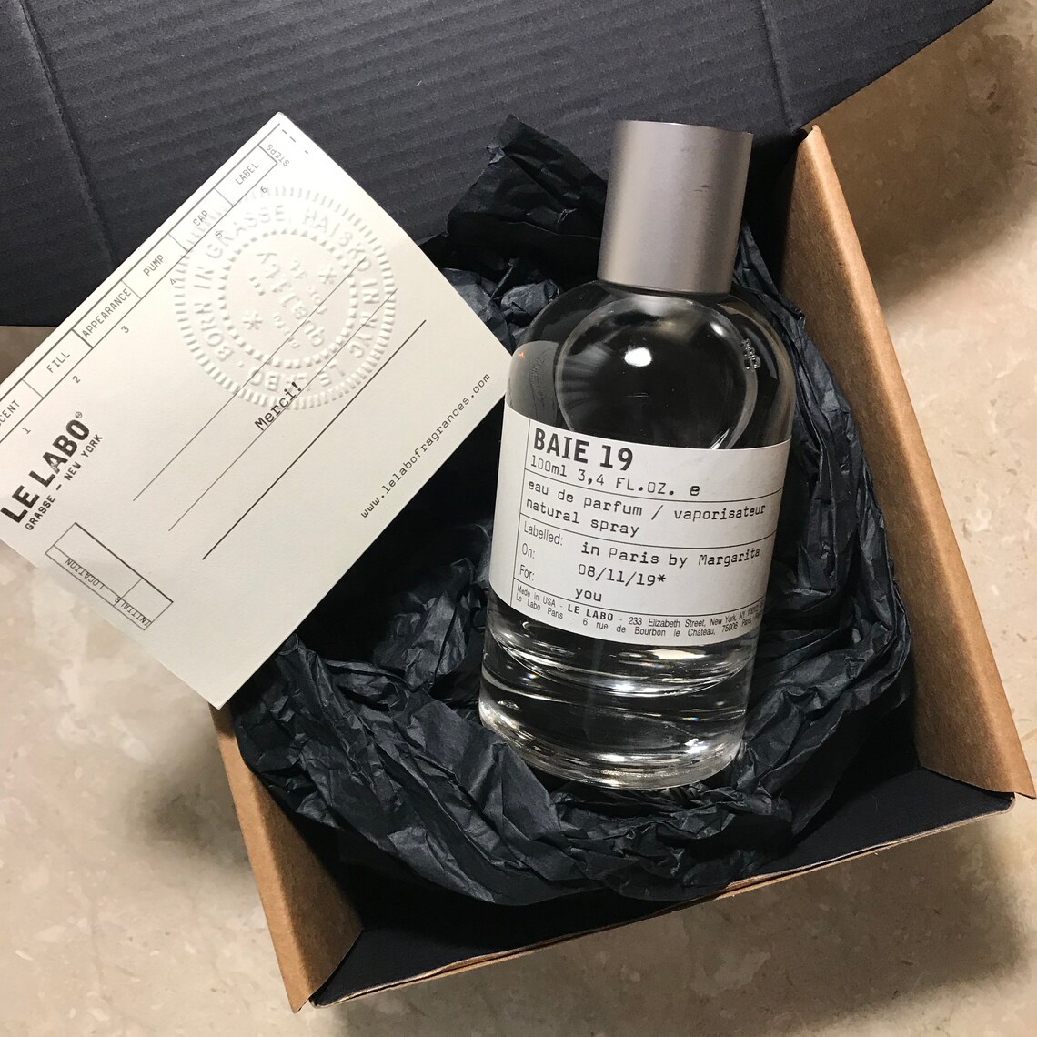 10 Ml Le Labo Baie 19 Eau De Parfum Etsy