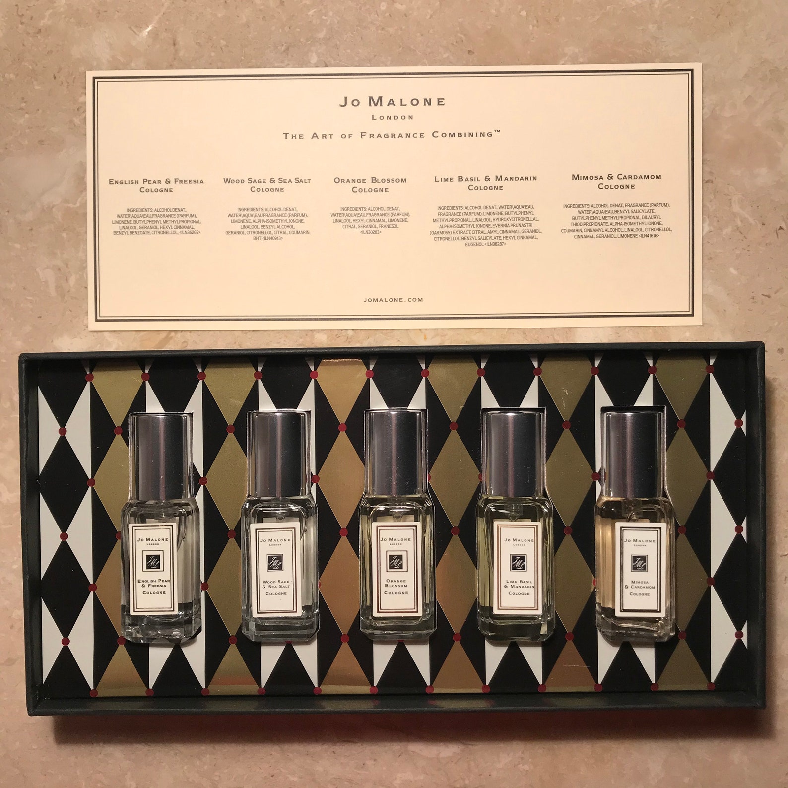 New Jo Malone cologne Fragrance Combining Set 5 Piece 9 ml | Etsy