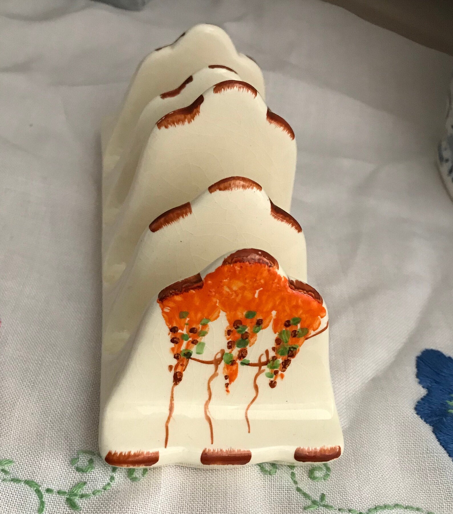 Vintage Art Deco Ceramic Toast Rack in Great Condition Etsy