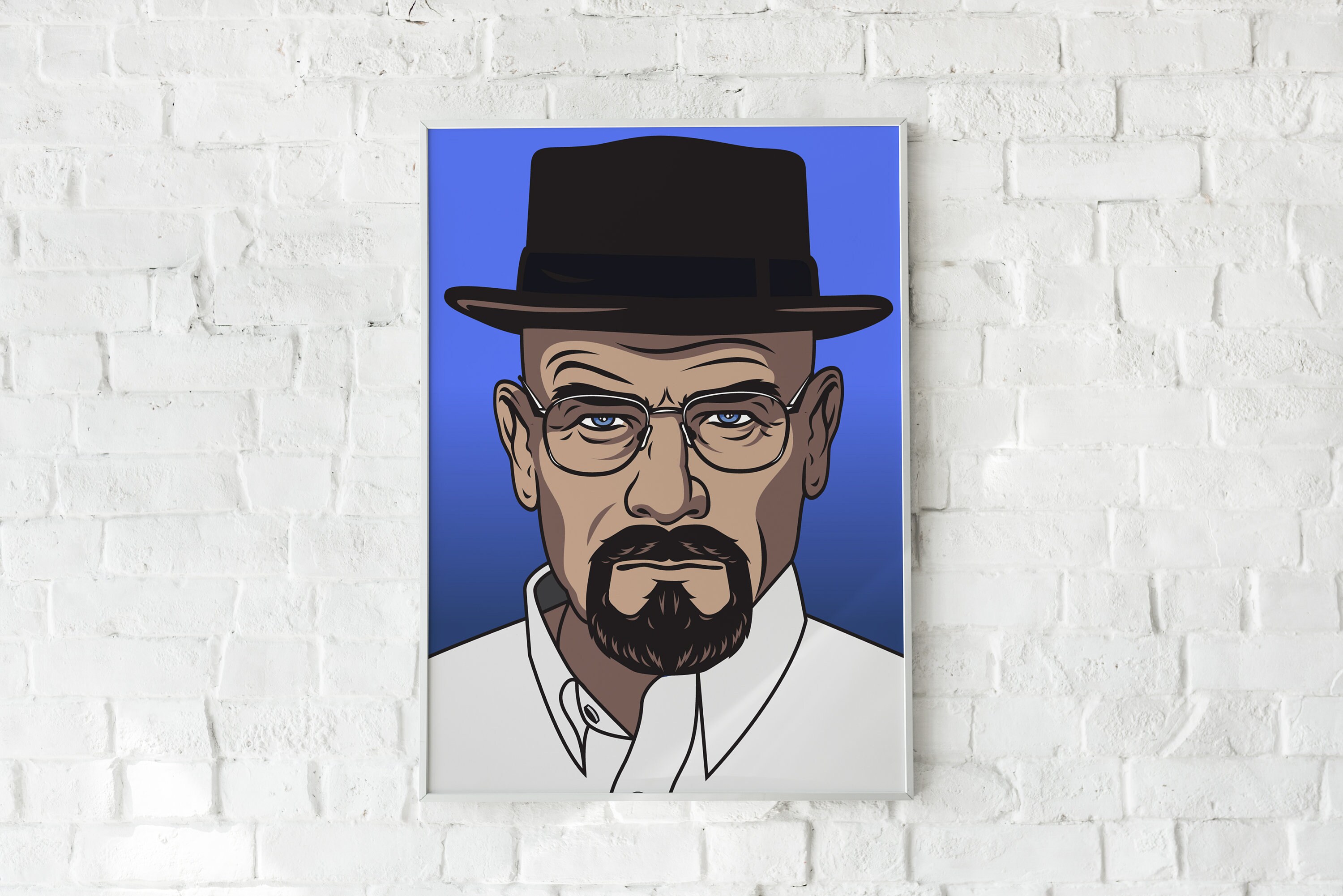 Décoration Murale Affiche Heisenberg Breaking Bad.40 X 30 cm.
