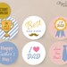 Printable Best Dad Cake Topper, Happy Fathers Day Topper, 2 Round ...