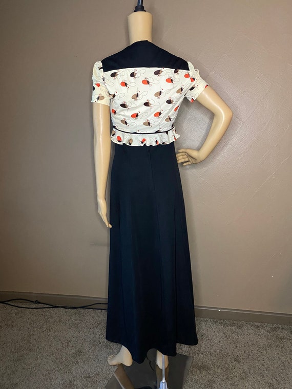 Vintage Lady Print Dress/ Bolero Set - image 3