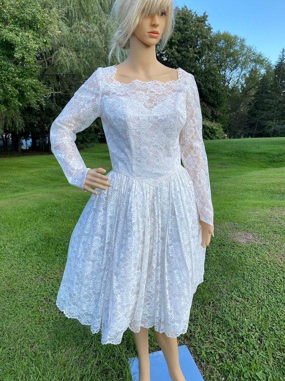 1980s lace dress