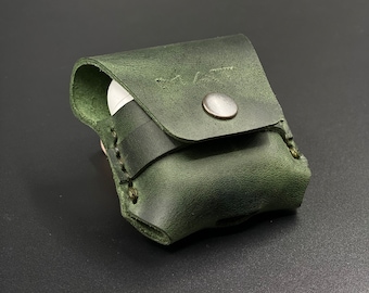 Handmade Leather Airpods 1/2 Case: Personalized Airpods Cover