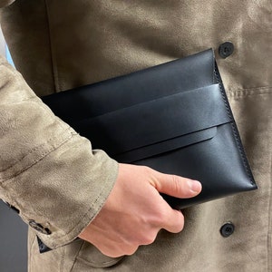 Étui en cuir véritable iPad Pro, étui iPad Pro 11, étui iPad Pro 12 9, étui iPad Pro 10.5, pochette iPad, étui iPad 10e génération Idée cadeau image 1