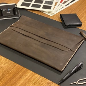 Étui en cuir véritable iPad Pro, étui iPad Pro 11, étui iPad Pro 12 9, étui iPad Pro 10.5, pochette iPad, étui iPad 10e génération Idée cadeau image 10