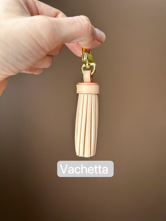 Vachetta Leather Tassel Tassel Bag Charm Purse Charm to 