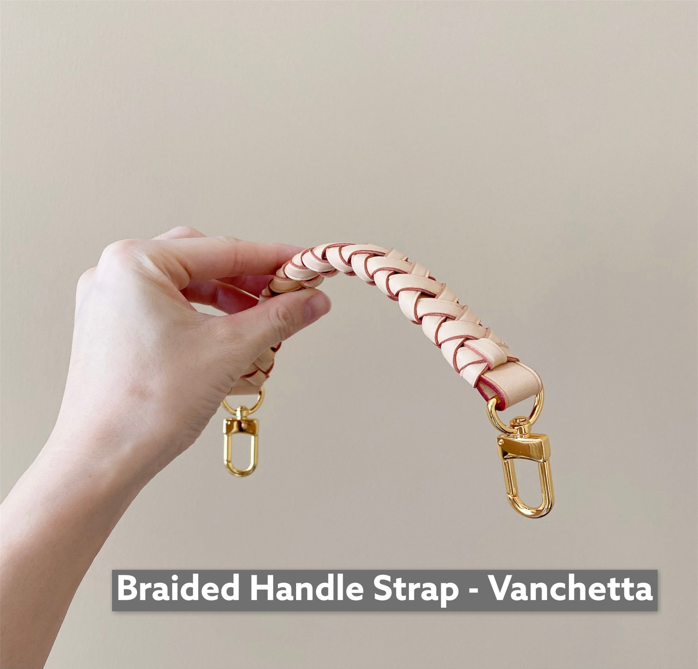 Braided Vachetta Top Handle Shoulder Strap For Noe Beaubourg Neverfull Epi  BB
