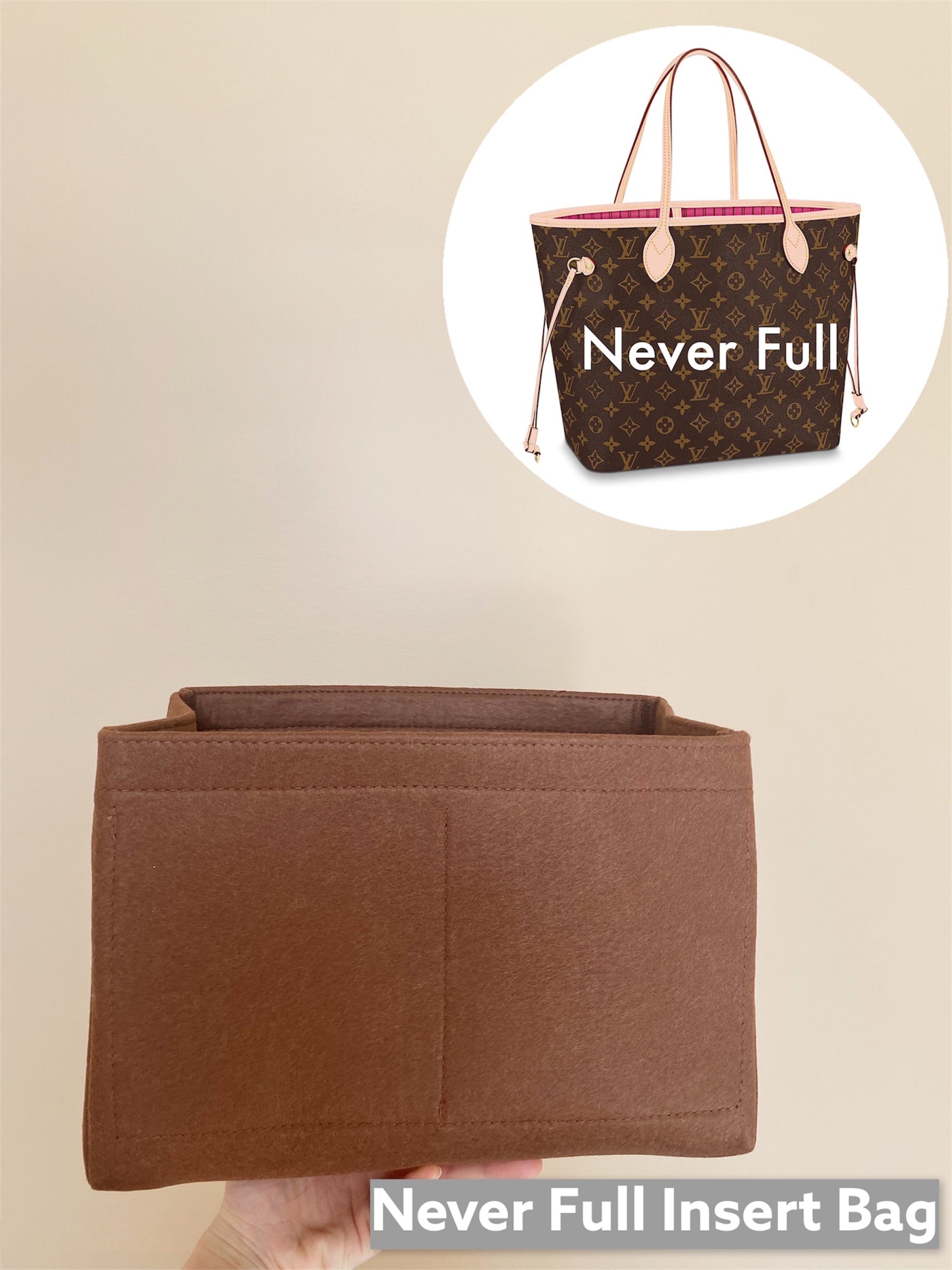  Waterproof Nylon Purse Organizer for Neverfull MM with