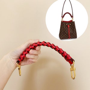 Genuine Vachetta Leather Braided Handle Compatible for Beaubourg Hobo Top Handle NeoNoe Strap