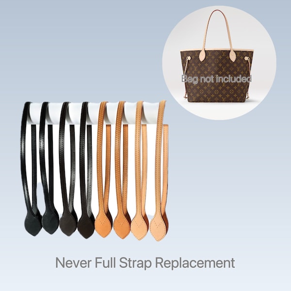 Vachetta leather strap for neverfull replacement, shoulder strap repair kit for neverfull bag