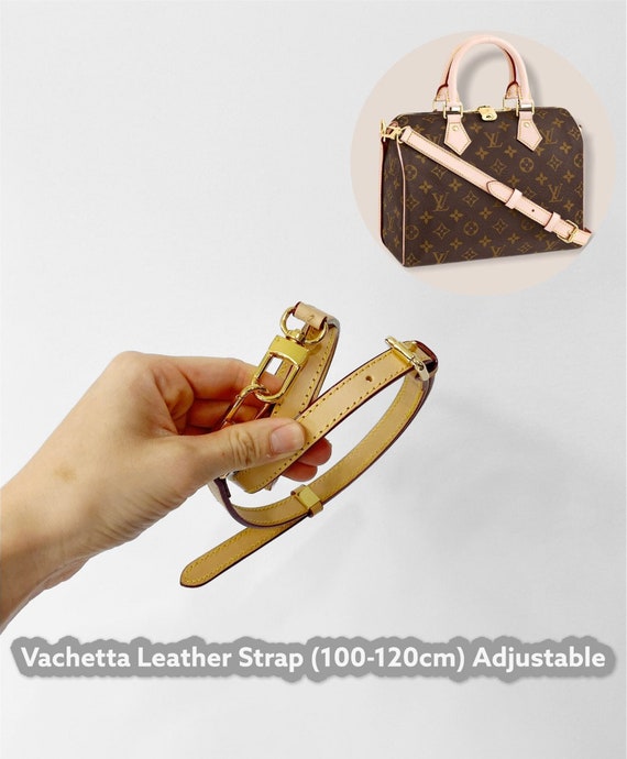 Vachetta Leather Adjustable Crossbody Strap for Louis Vuitton