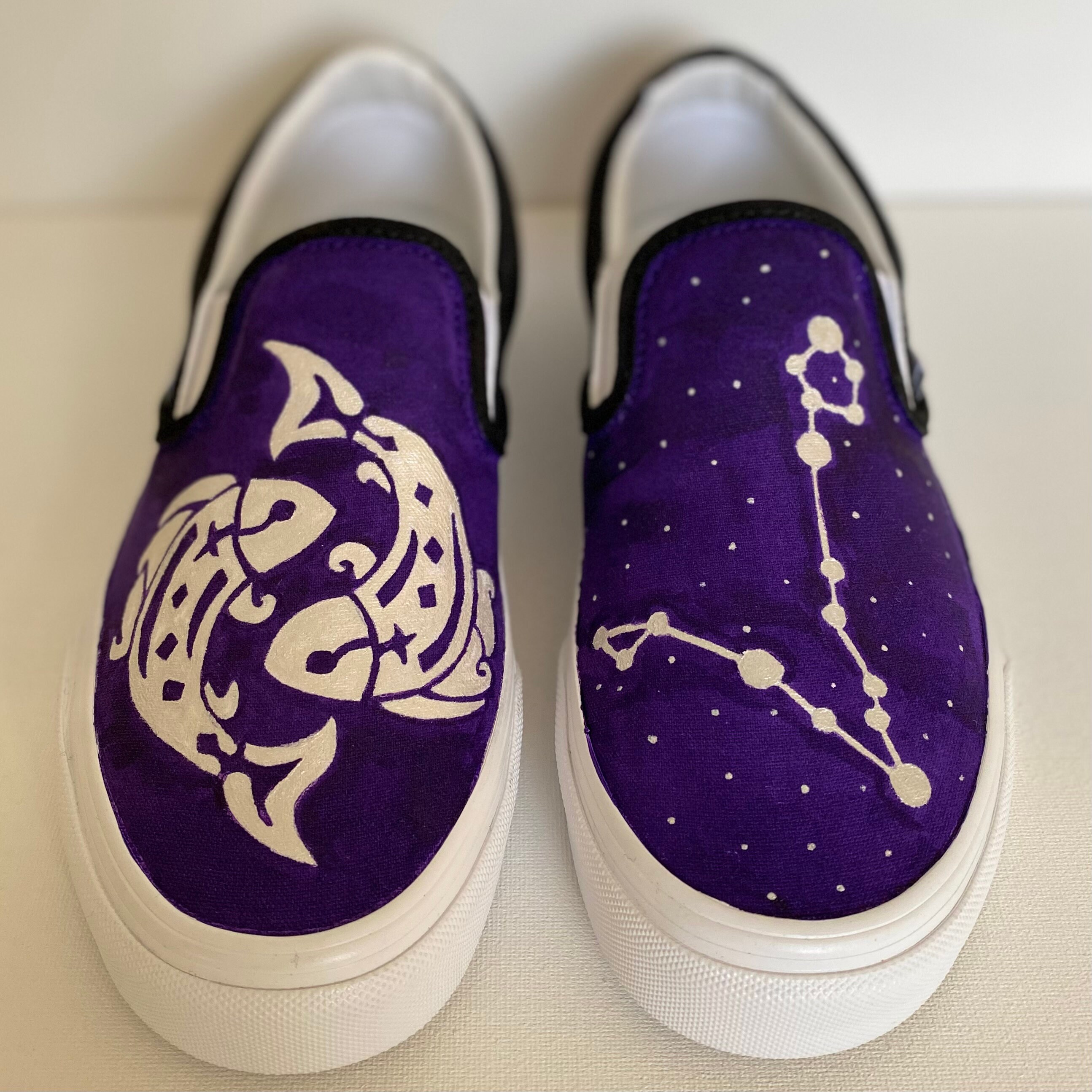Zodiac Custom Vans | Etsy